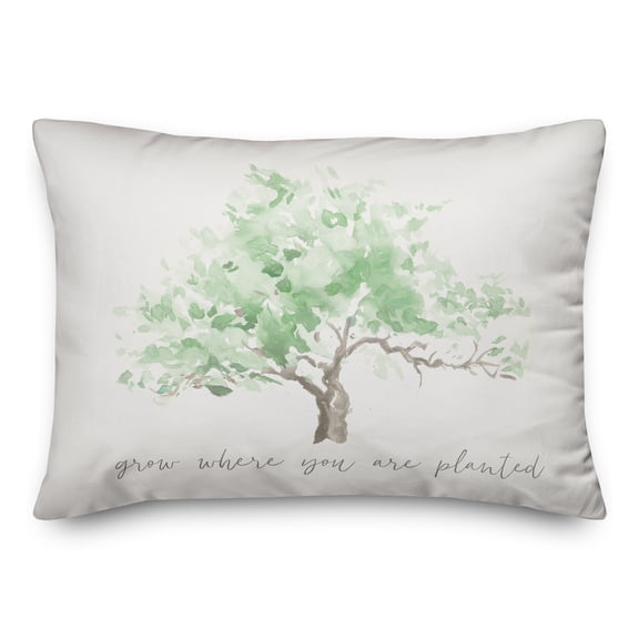 Creative Products Grow Where Planted 14x20 Spun Poly Pillow
