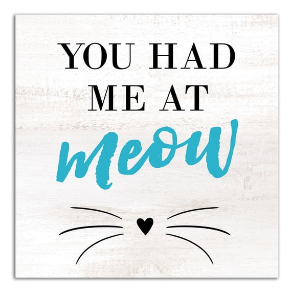 Creative Products Had Me At Meow 12 x 12 Canvas Wall Art
