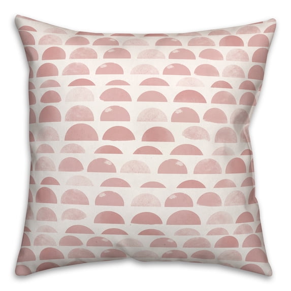 Creative Products Half Circles Pink 20 x 20 Indoor / Outdoor Pillow