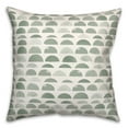 thumbnail image 1 of Creative Products Half Circles Green 16 x 16 Indoor / Outdoor Pillow, 1 of 3