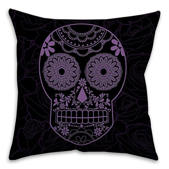 Creative Products Halloween Candy Skull 18x18 Throw Pillow