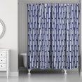 thumbnail image 1 of Creative Products Hand Drawn Lines Navy 71 x 74 Shower Curtain, 1 of 2
