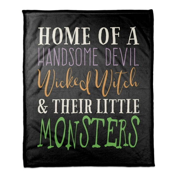 Creative Products Handsome Devil Wicked Witch 50x60 Coral Fleece Blanket