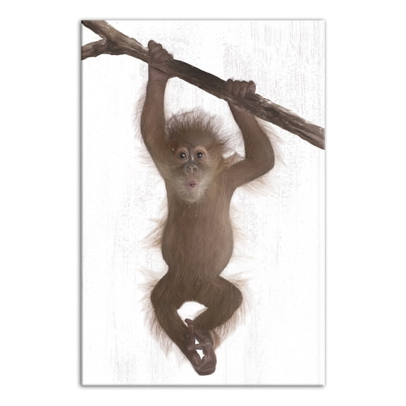 Creative Products Hanging Monkey 12 x 18 Canvas Wall Art