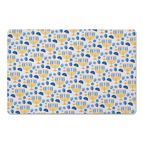 Creative Products Hanukkah Pattern 27x18 Floor Mat