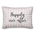 thumbnail image 1 of Creative Products Happily Ever After in Pink Hearts Pattern 14x20 Spun Poly Pillow, 1 of 1