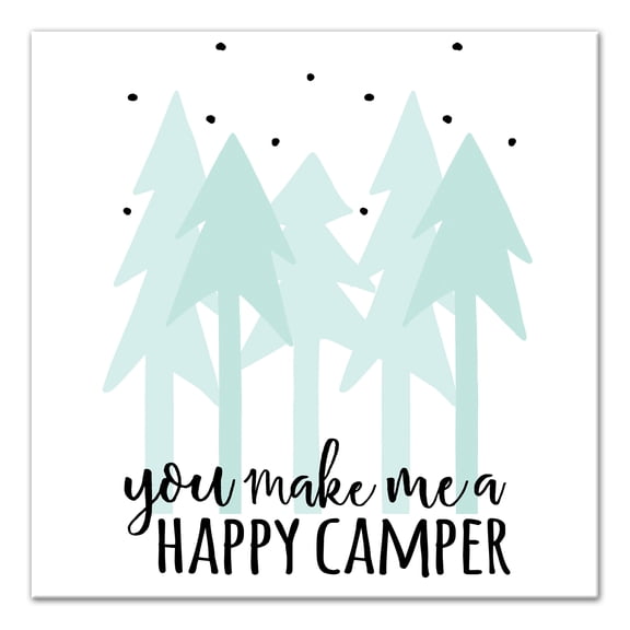 Creative Products Happy Camper  12x12 Canvas Wall Art