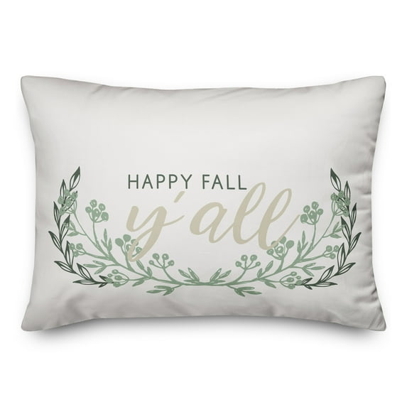Creative Products Happy Fall Y'all 14x20 Spun Poly Pillow