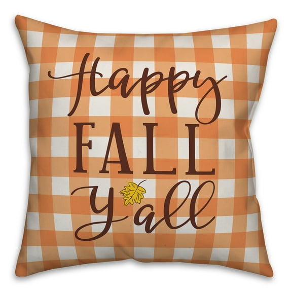 Creative Products Happy Fall Y'all 18x18 Indoor / Outdoor Pillow