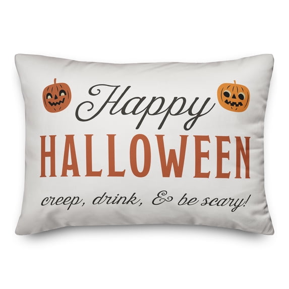 Creative Products Happy Halloween 20 x 14 Spun Poly Pillow