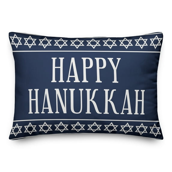 Creative Products Happy Hanukkah 14x20 Spun Poly Pillow