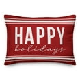 thumbnail image 1 of Creative Products Happy Holidays 14x20 Indoor / Outdoor Pillow, 1 of 2