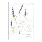 Creative Products Happy Home Lavendar 12x18 Canvas Wall Art