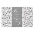 thumbnail image 1 of Creative Products Happy Place Gray 18 x 27 Floor Mat, 1 of 1