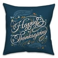 thumbnail image 1 of Creative Products Happy Thanksgiving Script 18 x 18 Spun Poly Pillow, 1 of 3