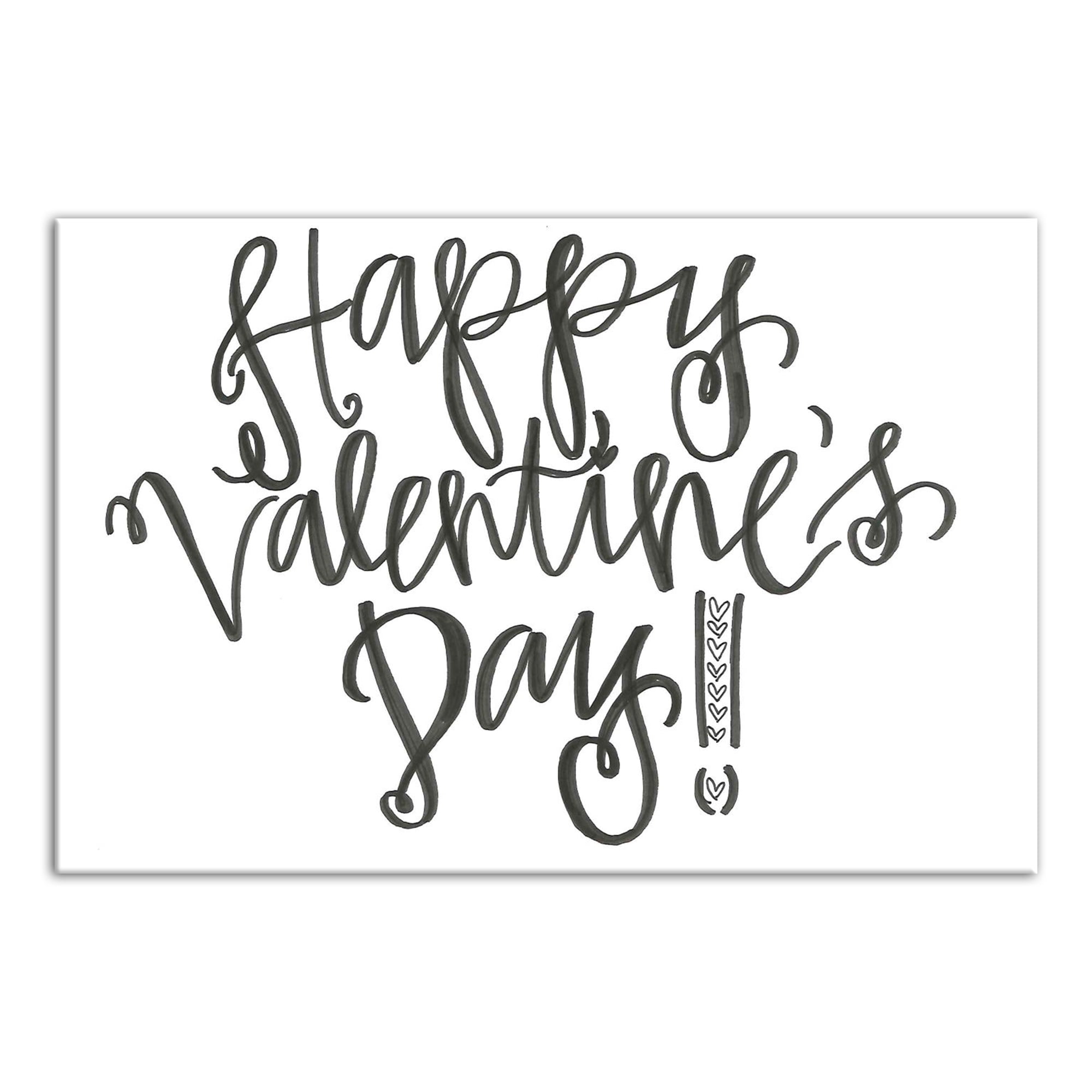 Creative Products Happy Valentine's Day 24 x 16 Canvas Wall Art