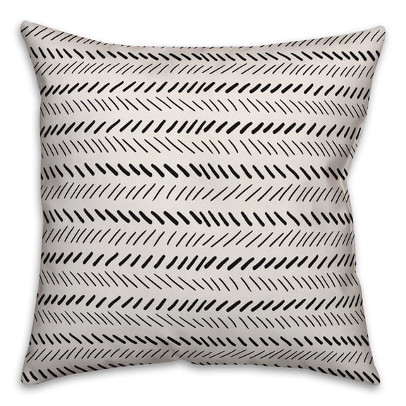 Creative Products Hatches in Black 16x16 Spun Poly Pillow