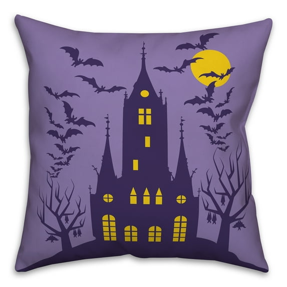 Creative Products Haunted House 18x18 Spun Poly Pillow