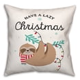 thumbnail image 1 of Creative Products Have A Lazy Christmas 16 x 16 Spun Poly Pillow, 1 of 3