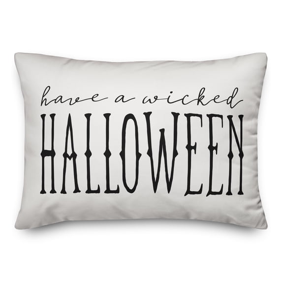 Creative Products Have a Wicked Halloween White 14x20 Spun Poly Pillow