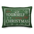 thumbnail image 1 of Creative Products Have yourself a merry little Christmas 14x20 Spun Poly Pillow, 1 of 3