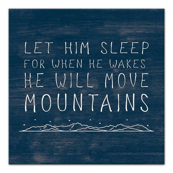 Creative Products He Will Move Mountains 24x24 Canvas Wall Art