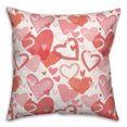 thumbnail image 1 of Creative Products Heart Cluster Pattern 18 x 18 Spun Poly Pillow, 1 of 3