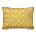 thumbnail image 1 of Creative Products Heart Pattern in Yellow 14x20 Spun Poly Pillow, 1 of 2