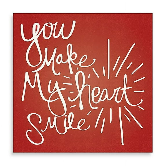 Creative Products Heart Smile Starburst 20x20 Gallery Wrapped Canvas