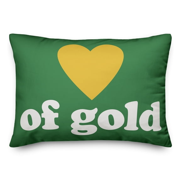 Creative Products Heart of Gold 14x20 Spun Poly Pillow