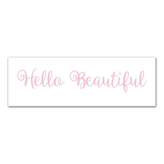 Creative Products Hello Beautiful 12x36 Canvas Wall Art