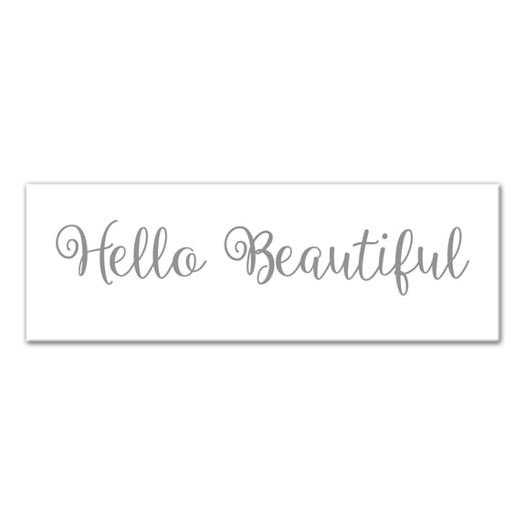 Creative Products Hello Beautiful 12x36 Canvas Wall Art