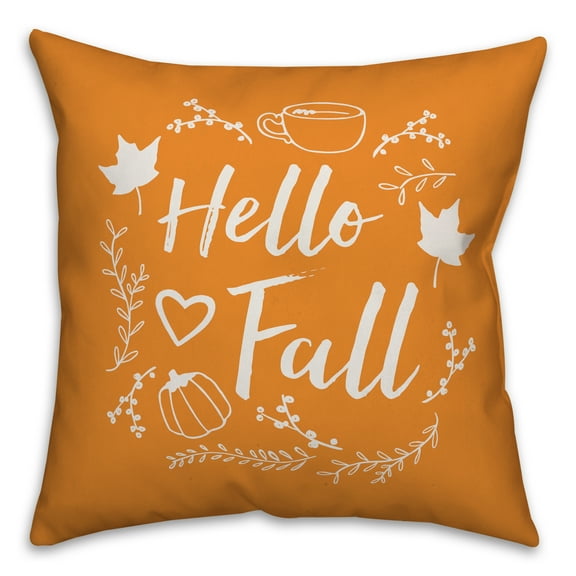 Creative Products Hello Fall 16x16 Spun Poly Pillow