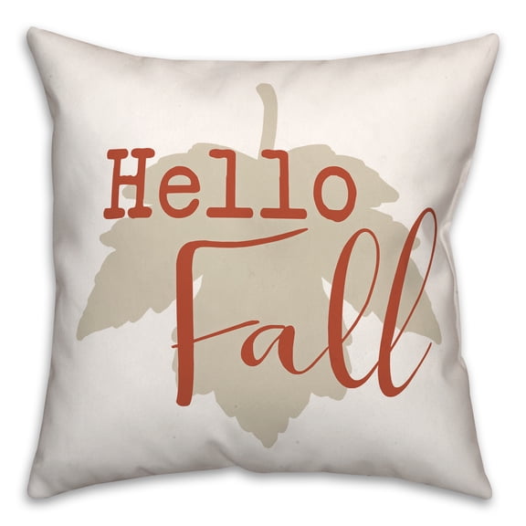 Creative Products Hello Fall 18 x 18 Spun Poly Pillow