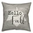 thumbnail image 1 of Creative Products Hello Fall Leaf 18 x 18 Spun Poly Pillow, 1 of 3