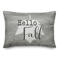 thumbnail image 1 of Creative Products Hello Fall Leaf 20 x 14 Spun Poly Pillow, 1 of 3