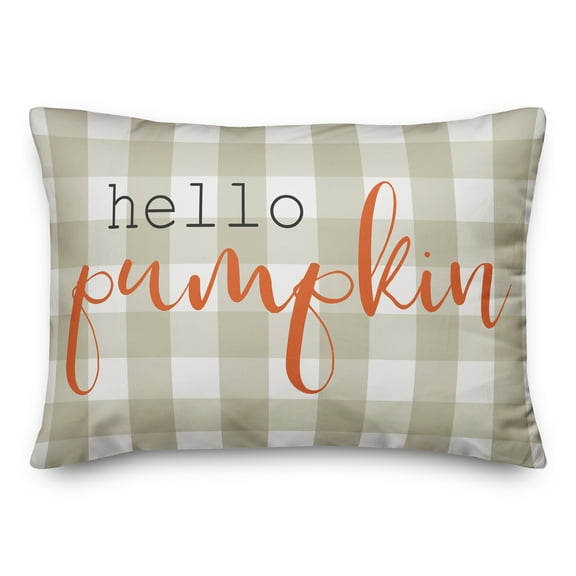 Creative Products Hello Pumpkin 14x20 Spun Poly Pillow