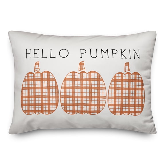 Creative Products Hello Pumpkin 14x20 Spun Poly Pillow