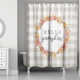 thumbnail image 1 of Creative Products Hello Pumpkin 71x74 Shower Curtain, 1 of 2