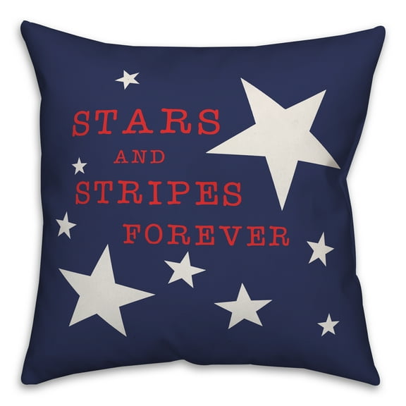 Creative Products Hello Script Navy 18x18 Indoor / Outdoor Pillow