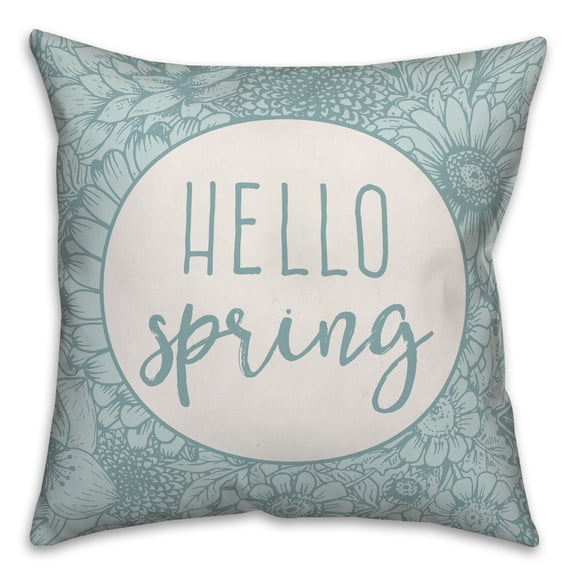 Creative Products Hello Spring 16x16 Spun Poly Pillow
