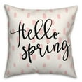 thumbnail image 1 of Creative Products Hello Spring 18 x 18 Spun Poly Pillow, 1 of 3
