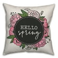 thumbnail image 1 of Creative Products Hello Spring 20x20 Spun Poly Pillow, 1 of 2