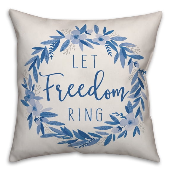 Creative Products Hello Sunshine Script Grey and White 18x18 Indoor / Outdoor Pillow