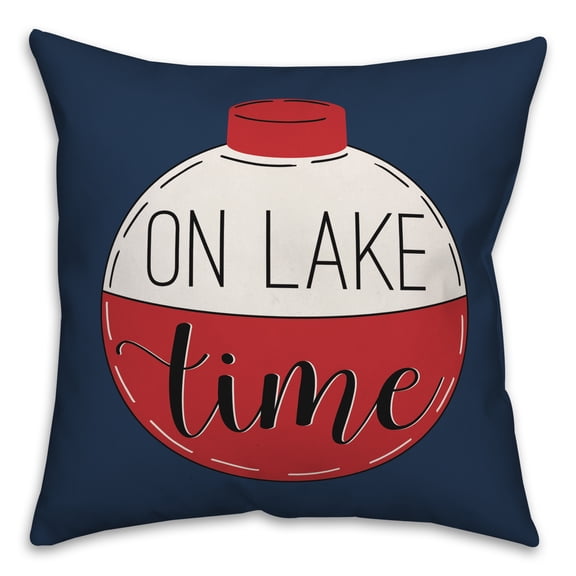 Creative Products Hello Thin Script Grey and White 20x20 Indoor / Outdoor Pillow