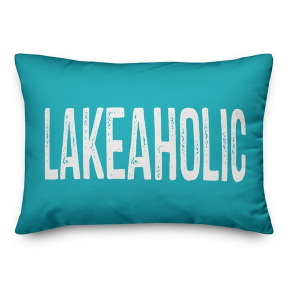 Creative Products Hello Thin Script Navy 20x20 Indoor / Outdoor Pillow