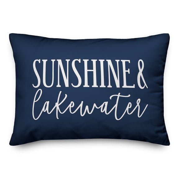 Creative Products Hello Thin Script Orange 20x20 Indoor / Outdoor Pillow
