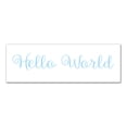 thumbnail image 1 of Creative Products Hello World 12x36 Canvas Wall Art, 1 of 5