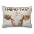 thumbnail image 1 of Creative Products Herd That Cow 14x20 Spun Poly Pillow, 1 of 3
