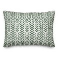 thumbnail image 1 of Creative Products Herringbone Print Green 14 x 20 Indoor / Outdoor Pillow, 1 of 3